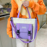 4PCS Nylon Printing Backpack Kindergarten Student Girls Schoolbag Lightweight