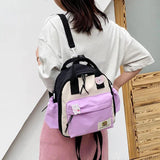 2022 Cute Mini Schoolbag for Young Female Students, Waterproof Nylon Travel