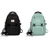 Nylon School Bag for Teenagers Youth Large Capacity Rucksack