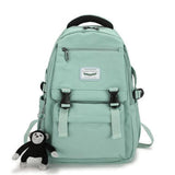 Nylon School Bag for Teenagers Youth Large Capacity Rucksack