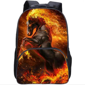 Horse Print School Bag for Boys and Girls