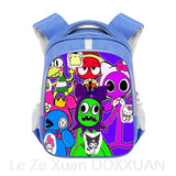 Rainbow Students Schoolbag Primary Middle School Boys Girls Backpack