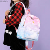 Cartoon Crown Gradient Backpack School Bags for Boys Girls Kids