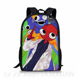 Kids Rainbow Backpack Printed Children School Bags Pattern Kids Bookbags