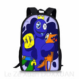 Kids Rainbow Backpack Printed Children School Bags Pattern Kids Bookbags