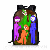 Kids Rainbow Backpack Printed Children School Bags Pattern Kids Bookbags