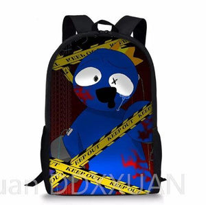 Kids Rainbow Backpack Printed Children School Bags Pattern Kids Bookbags