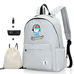 Primary School Backpacks Boys Book Bags Waterproof Schoolbags