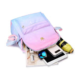 Korea Style Girl Backpack Pink Starry Sky High Capacity Bag