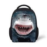 Shark Dolphin Prints Backpack Children School Bags Boys Girl Animal Schoolba