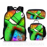 Harajuku Rainbow 3pcs Backpack Set 3D Print School Travel Laptop Daypack