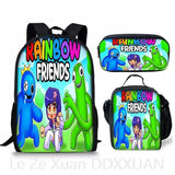 Harajuku Rainbow 3pcs Backpack Set 3D Print School Travel Laptop Daypack