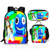 Harajuku Rainbow 3pcs Backpack Set 3D Print School Travel Laptop Daypack