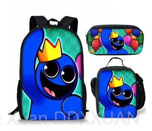Harajuku Rainbow 3pcs Backpack Set 3D Print School Travel Laptop Daypack
