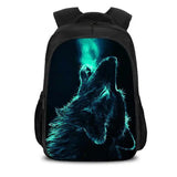 Wolf School Backpack for Teens Boys Girls Kids Book Bags Mochila Escolar