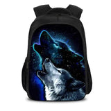 Wolf School Backpack for Teens Boys Girls Kids Book Bags Mochila Escolar