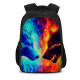 Wolf School Backpack for Teens Boys Girls Kids Book Bags Mochila Escolar