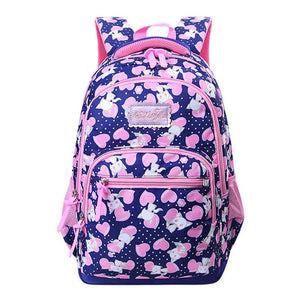Girls Waterproof Cartoon Backpack Kids Book Bag