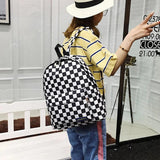 Girls' Plaid Print Nylon Backpack - Light Kids Backpacks