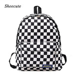 Girls' Plaid Print Nylon Backpack - Light Kids Backpacks