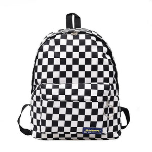 Girls' Plaid Print Nylon Backpack - Light Kids Backpacks