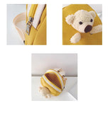 Nylon Kindergarten School Bags Children Backpacks Kids Leisure Backpack Plush Be