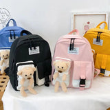 Cotton Kids Kindergarten School Bags Children Backpacks Student Schoolbag