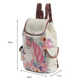 Girls' Unicorn Printed Drawstring Backpack