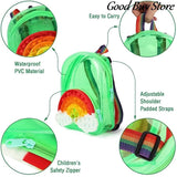 Transparent Fidget Backpack Kids Schoolbags Rainbow Bookbag 3D Bubble Backpack
