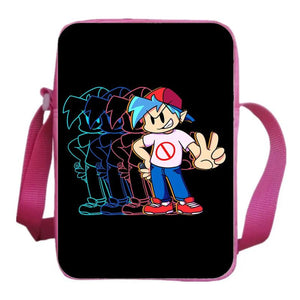 Friday Night Funkin Shoulder Bag Music Rhythm Game Teen Crossbody Rucksack