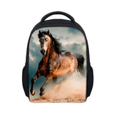 3D Animal Horse Printing School Backpack Toddler Kids Schoolbag