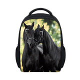 3D Animal Horse Printing School Backpack Toddler Kids Schoolbag