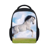 3D Animal Horse Printing School Backpack Toddler Kids Schoolbag