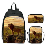3pcs Cartoon Cat King Children Backpack Kids Schoolbag