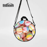 Kids Candy Prints Round Schoolbag For Kindergarten