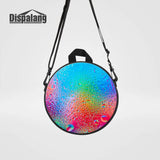 Colorful Water Drops Round Backpack Kids Cross Rucksack