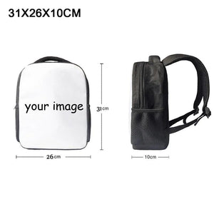 Wolf Print Kids School Bag Small Backpack for Kindergarten Boys Girls