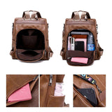 Anti Theft Backpack Women Schoolbag Girls Bag Multifunction Female