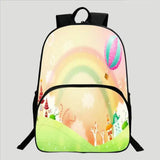 3D Printing Rainbow Butterfly Schoolbag for Kids 16 inch
