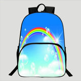 3D Printing Rainbow Butterfly Schoolbag for Kids 16 inch