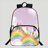 3D Printing Rainbow Butterfly Schoolbag for Kids 16 inch