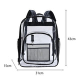 PVC Waterproof Transparent School Bag See Through Backpack