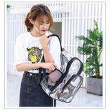 PVC Waterproof Transparent School Bag See Through Backpack