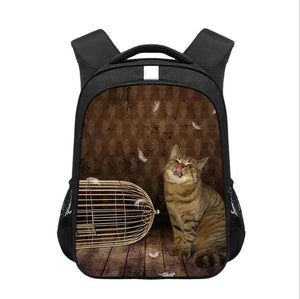 Cartoon Animal Backpack Kids Schoolbag Polyester School Bags Mochila