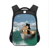 Cartoon Animal Backpack Kids Schoolbag Polyester School Bags Mochila