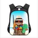 Cartoon Animal Backpack Kids Schoolbag Polyester School Bags Mochila