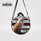 9-Inch Fox Print Kids Kindergarten Bag, Mini Shoulder Bag for Girls