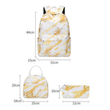 Colorful Girls School Bags Children Cartoon Lightweight Backpack with Lunch Bag