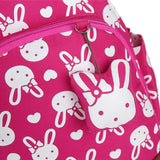 Children's Nylon School Backpack Rabbit Print Baby Boys Girls Bag