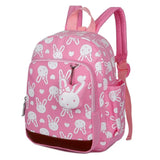 Children's Nylon School Backpack Rabbit Print Baby Boys Girls Bag